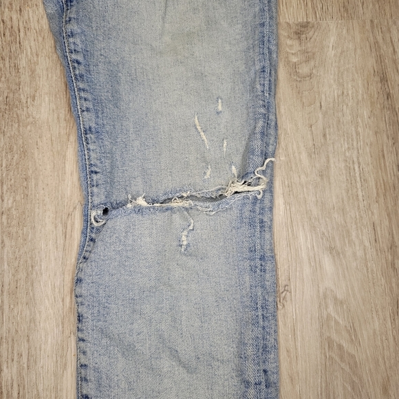 Agolde women's destressed high rise skinny jeans - Picture 5 of 12